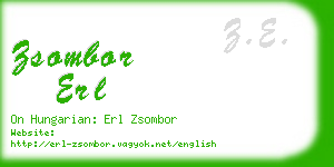 zsombor erl business card
